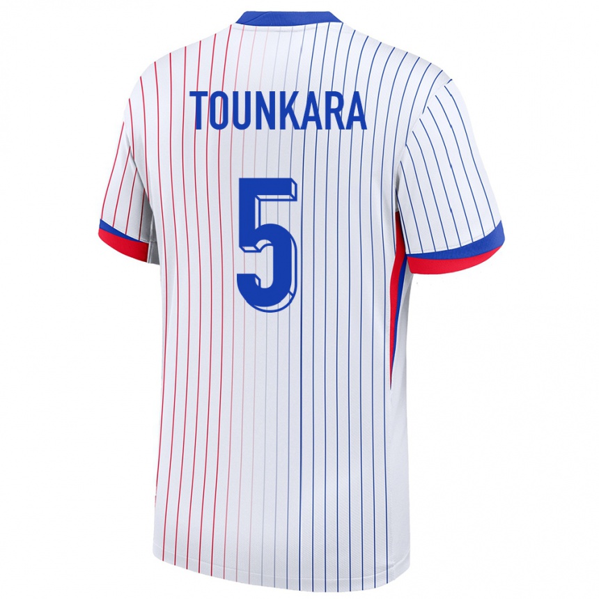 Kids Football France Aissatou Tounkara #5 White Away Jersey 24-26 T-Shirt Za