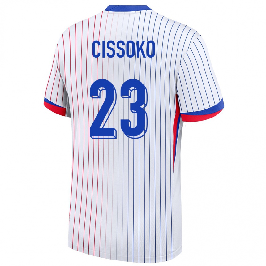 Kids Football France Hawa Cissoko #23 White Away Jersey 24-26 T-Shirt Za