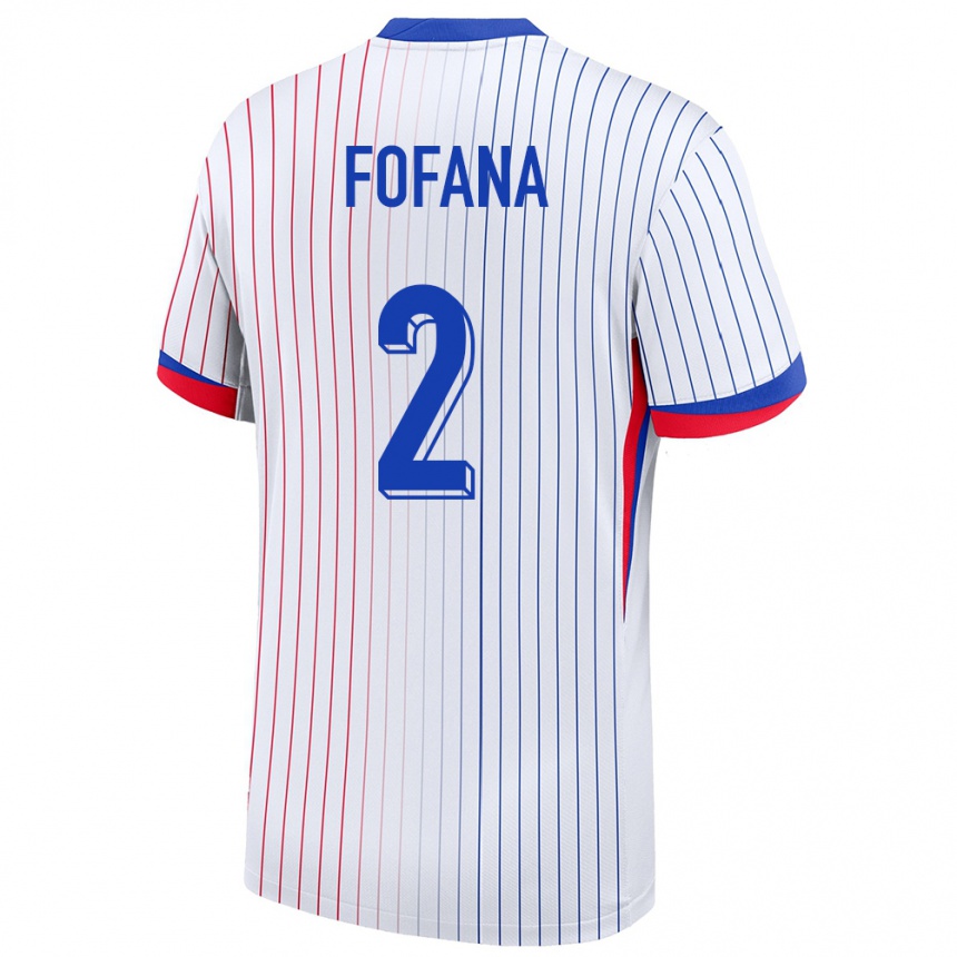 Kids Football France Wesley Fofana #2 White Away Jersey 24-26 T-Shirt Za