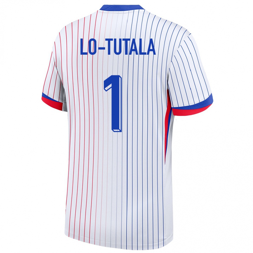 Kids Football France Thimothee Lo Tutala #1 White Away Jersey 24-26 T-Shirt Za