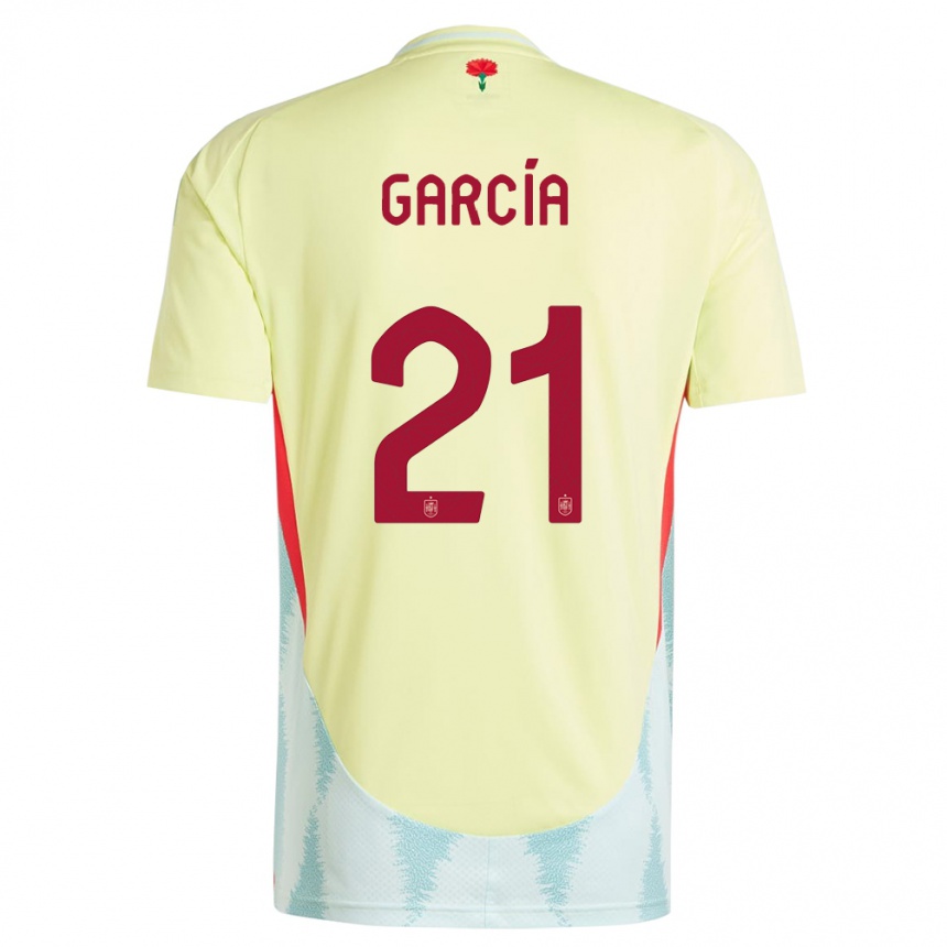 Kids Football Spain Sheila Garcia #21 Yellow Away Jersey 24-26 T-Shirt Za