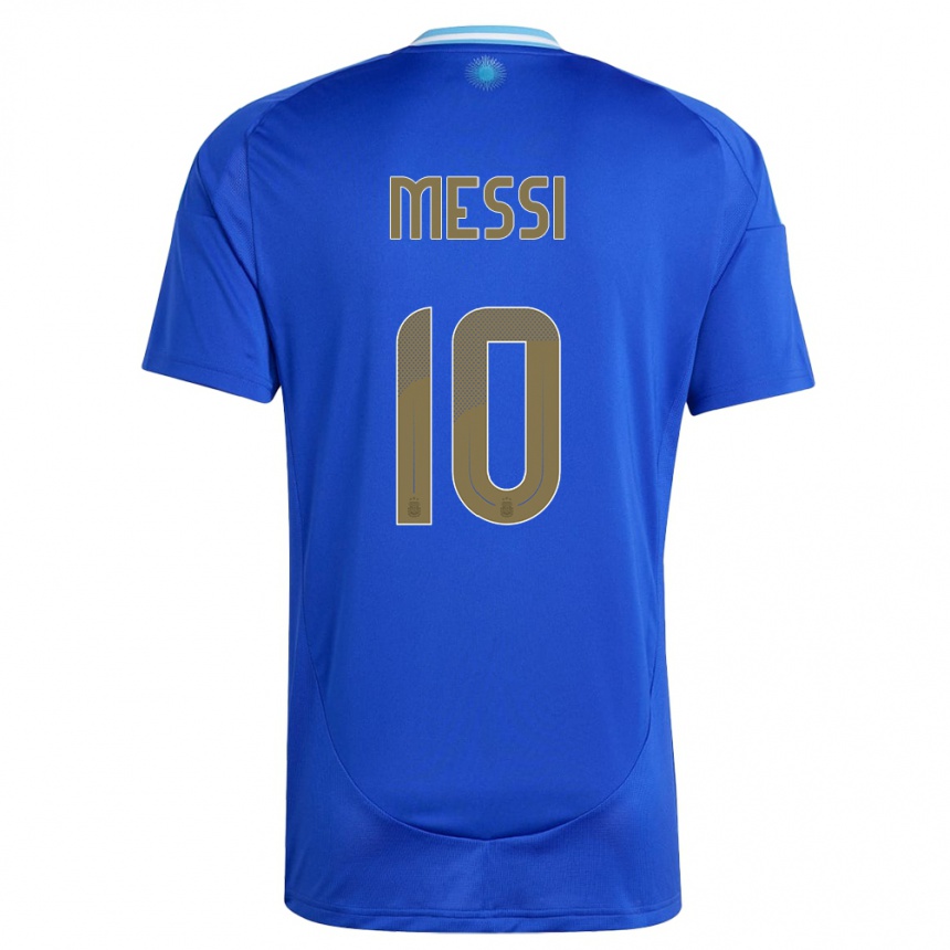 Kids Football Argentina Lionel Messi #10 Blue Away Jersey 24-26 T-Shirt Za