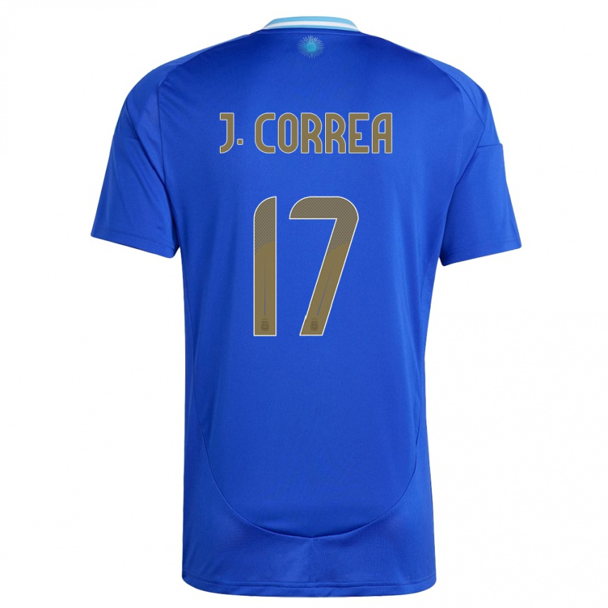 Kids Football Argentina Joaquin Correa #17 Blue Away Jersey 24-26 T-Shirt Za