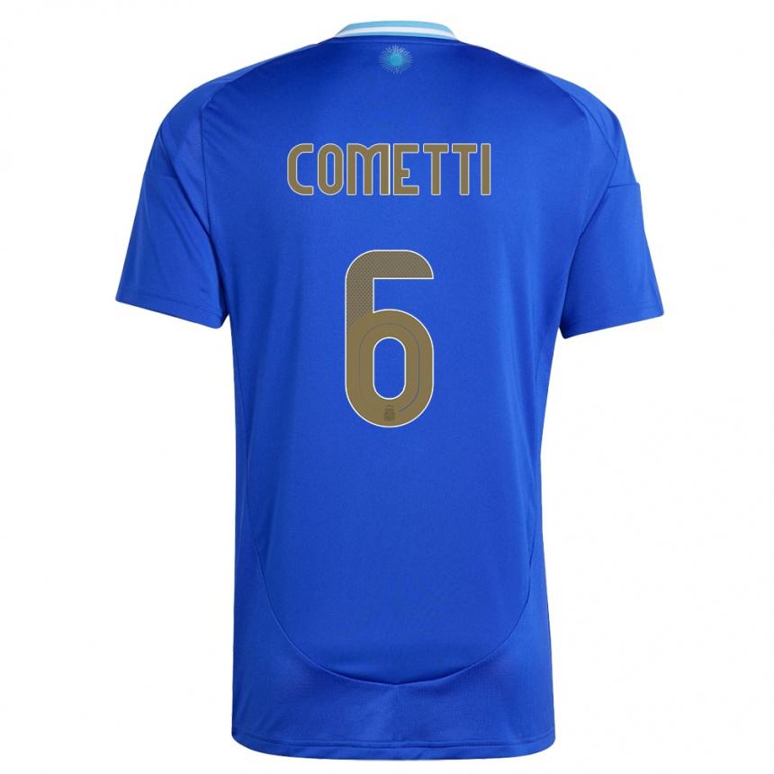 Kids Football Argentina Aldana Cometti #6 Blue Away Jersey 24-26 T-Shirt Za