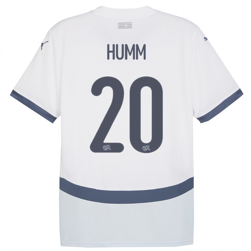 Kids Football Switzerland Fabienne Humm #20 White Away Jersey 24-26 T-Shirt Za