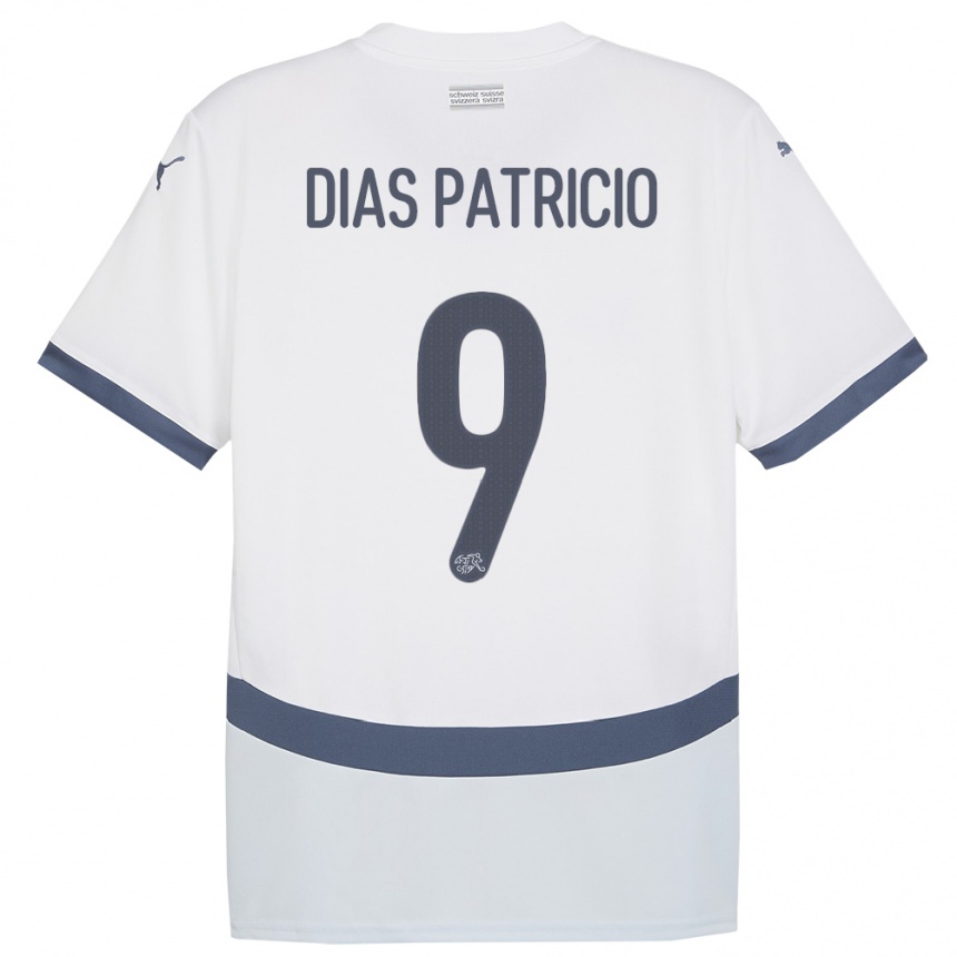 Kids Football Switzerland Alexandre Dias Patricio #9 White Away Jersey 24-26 T-Shirt Za