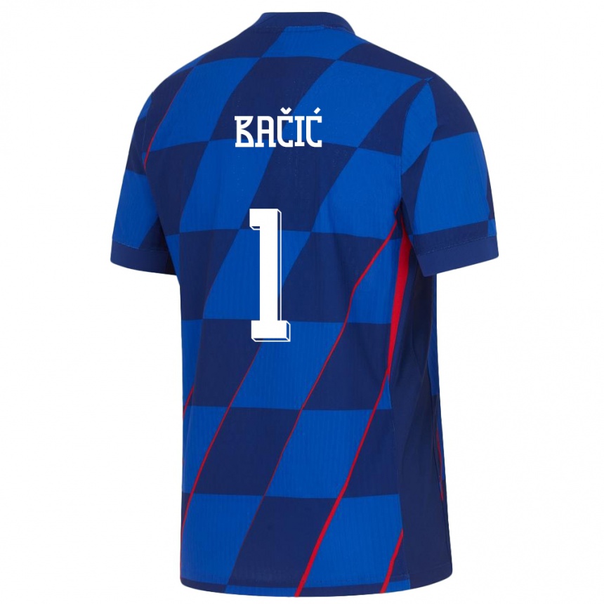 Kids Football Croatia Doris Bacic #1 Blue Away Jersey 24-26 T-Shirt Za