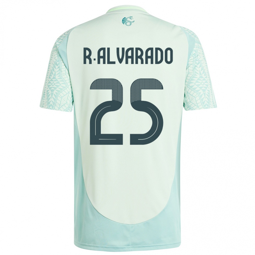 Kids Football Mexico Roberto Alvarado #25 Linen Green Away Jersey 24-26 T-Shirt Za