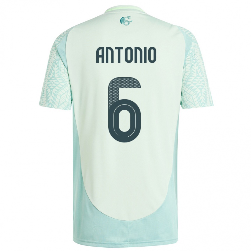 Kids Football Mexico Nancy Antonio #6 Linen Green Away Jersey 24-26 T-Shirt Za