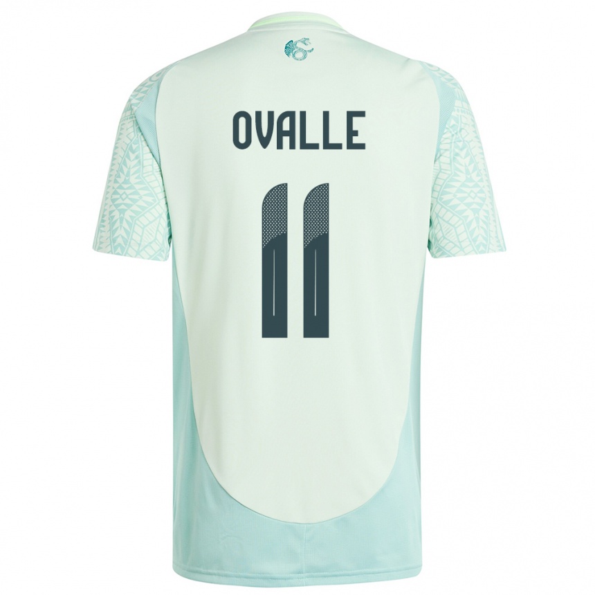 Kids Football Mexico Lizbeth Ovalle #11 Linen Green Away Jersey 24-26 T-Shirt Za