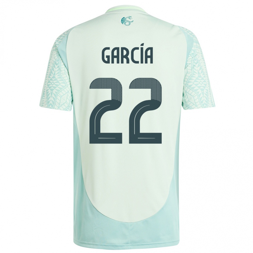 Kids Football Mexico Diana Garcia #22 Linen Green Away Jersey 24-26 T-Shirt Za