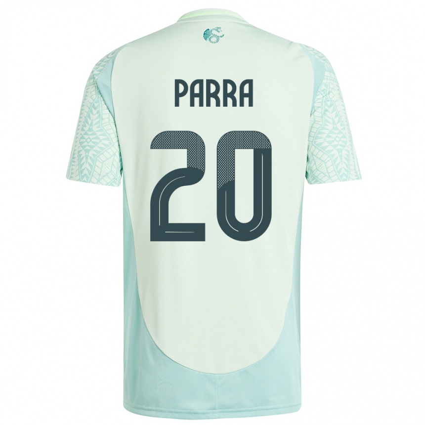 Kids Football Mexico Rodrigo Parra #20 Linen Green Away Jersey 24-26 T-Shirt Za