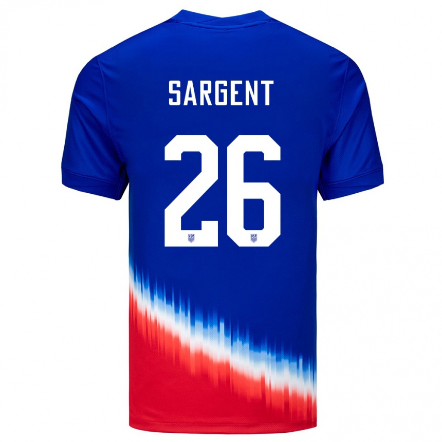 Kids Football United States Josh Sargent #26 Blue Away Jersey 24-26 T-Shirt Za