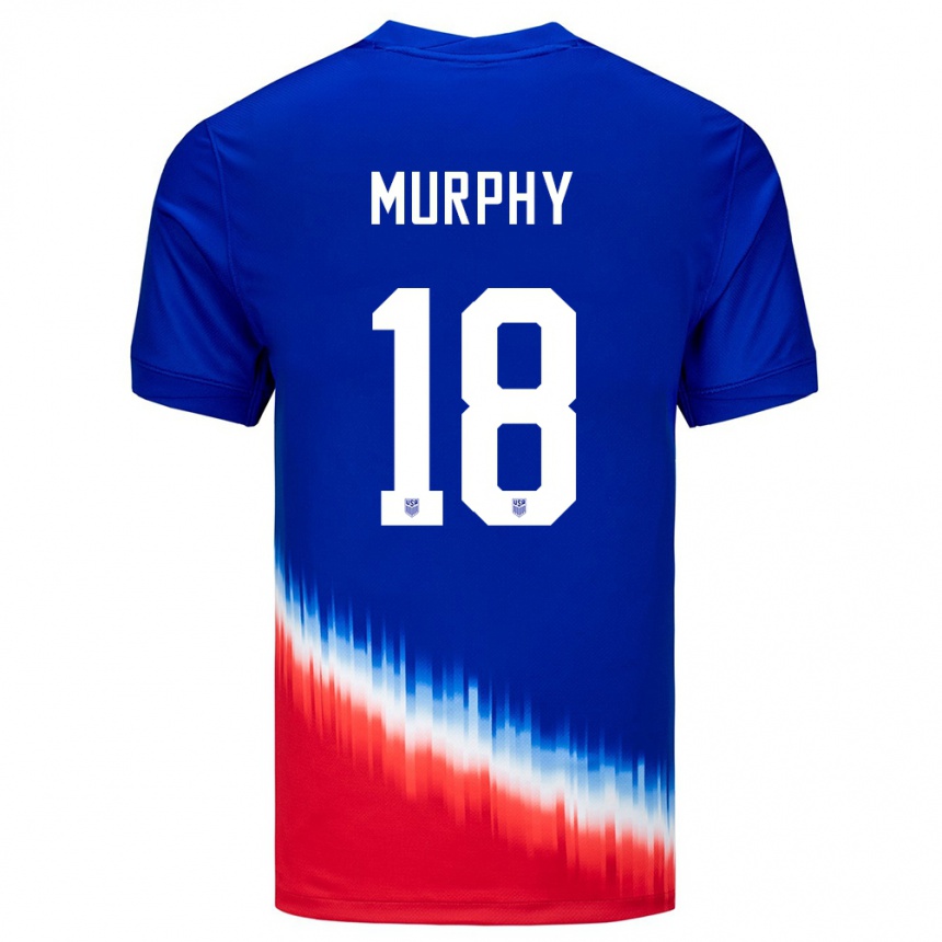 Kids Football United States Casey Murphy #18 Blue Away Jersey 24-26 T-Shirt Za