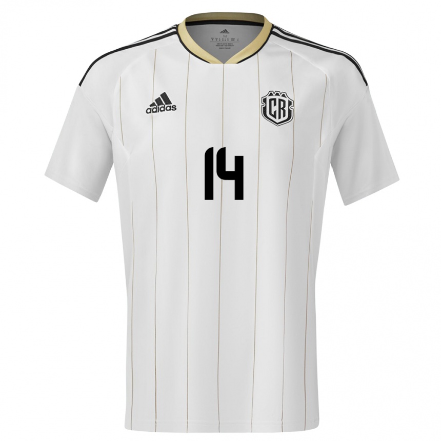 Kids Football Costa Rica Timothy Arias #14 White Away Jersey 24-26 T-Shirt Za