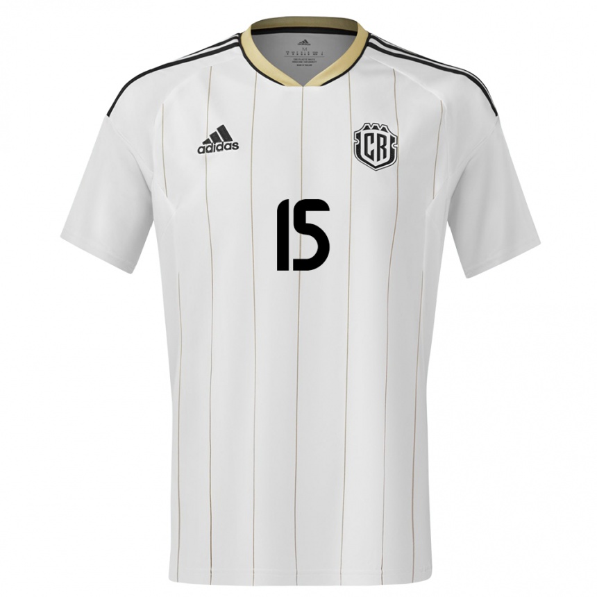 Kids Football Costa Rica Cristin Granados #15 White Away Jersey 24-26 T-Shirt Za