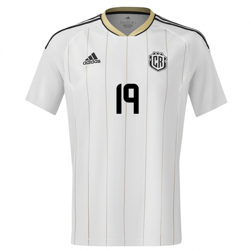 Kids Football Costa Rica Maria Paula Salas #19 White Away Jersey 24-26 T-Shirt Za