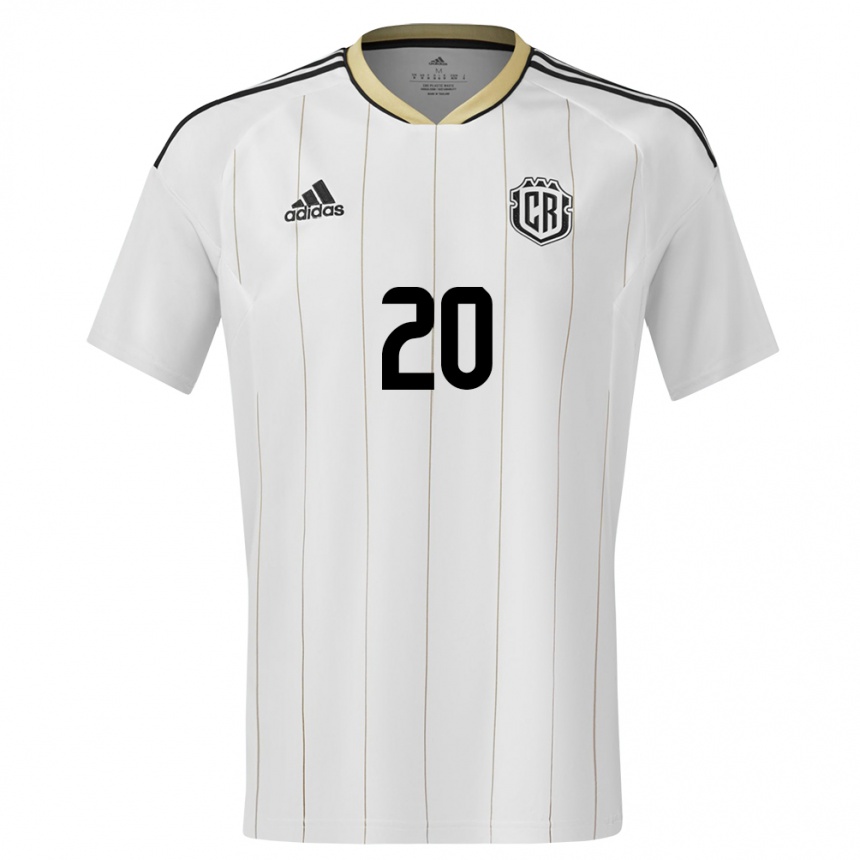 Kids Football Costa Rica Josimar Alcocer #20 White Away Jersey 24-26 T-Shirt Za