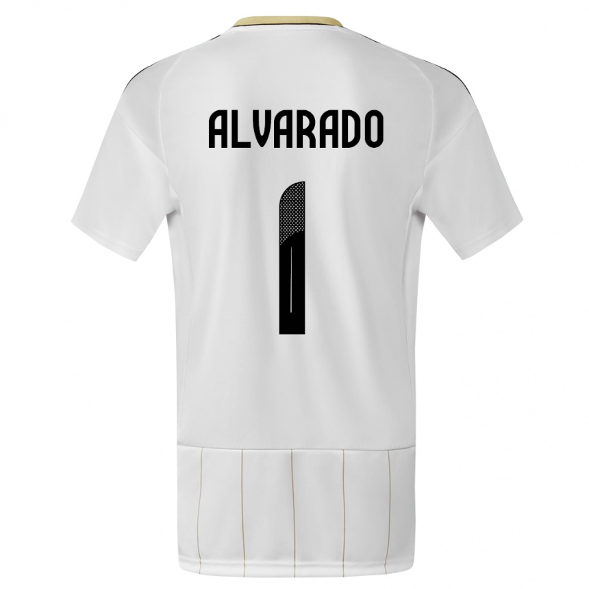 Kids Football Costa Rica Esteban Alvarado #1 White Away Jersey 24-26 T-Shirt Za