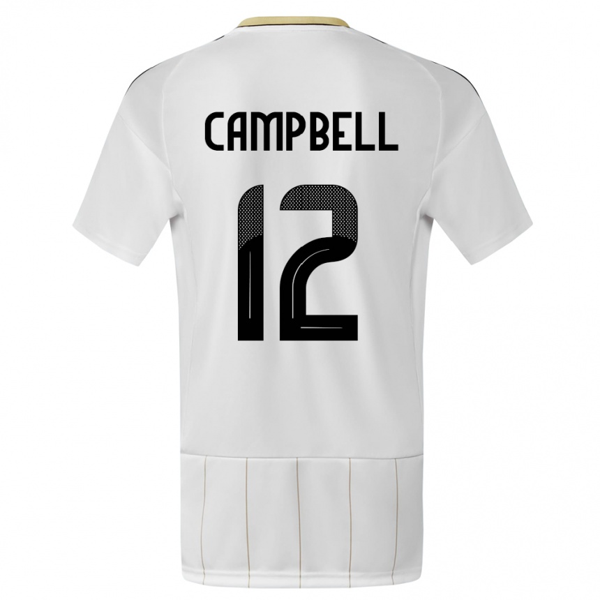 Kids Football Costa Rica Joel Campbell #12 White Away Jersey 24-26 T-Shirt Za