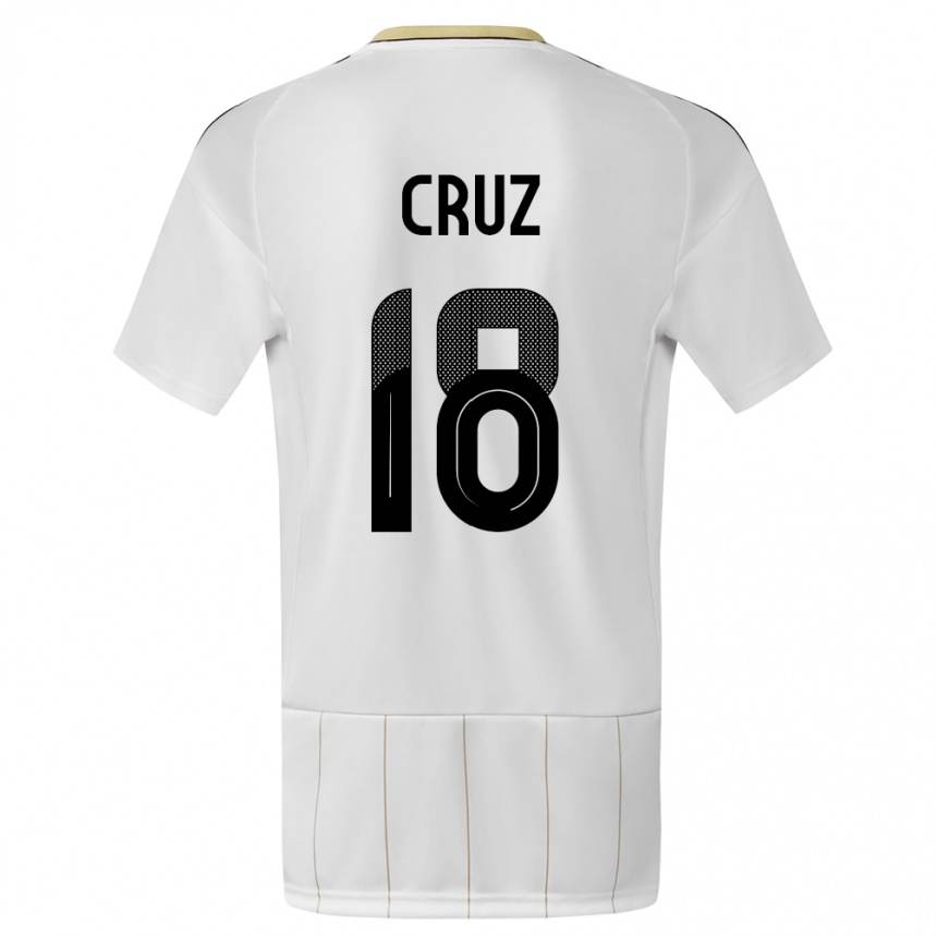 Kids Football Costa Rica Aaron Cruz #18 White Away Jersey 24-26 T-Shirt Za