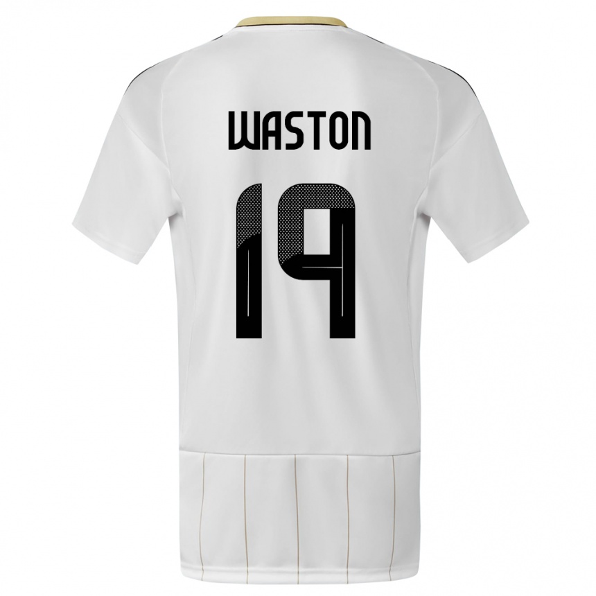 Kids Football Costa Rica Kendall Waston #19 White Away Jersey 24-26 T-Shirt Za