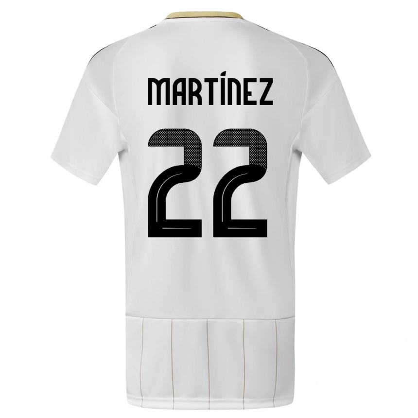 Kids Football Costa Rica Carlos Martinez #22 White Away Jersey 24-26 T-Shirt Za