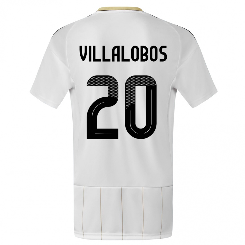 Kids Football Costa Rica Fabiola Villalobos #20 White Away Jersey 24-26 T-Shirt Za