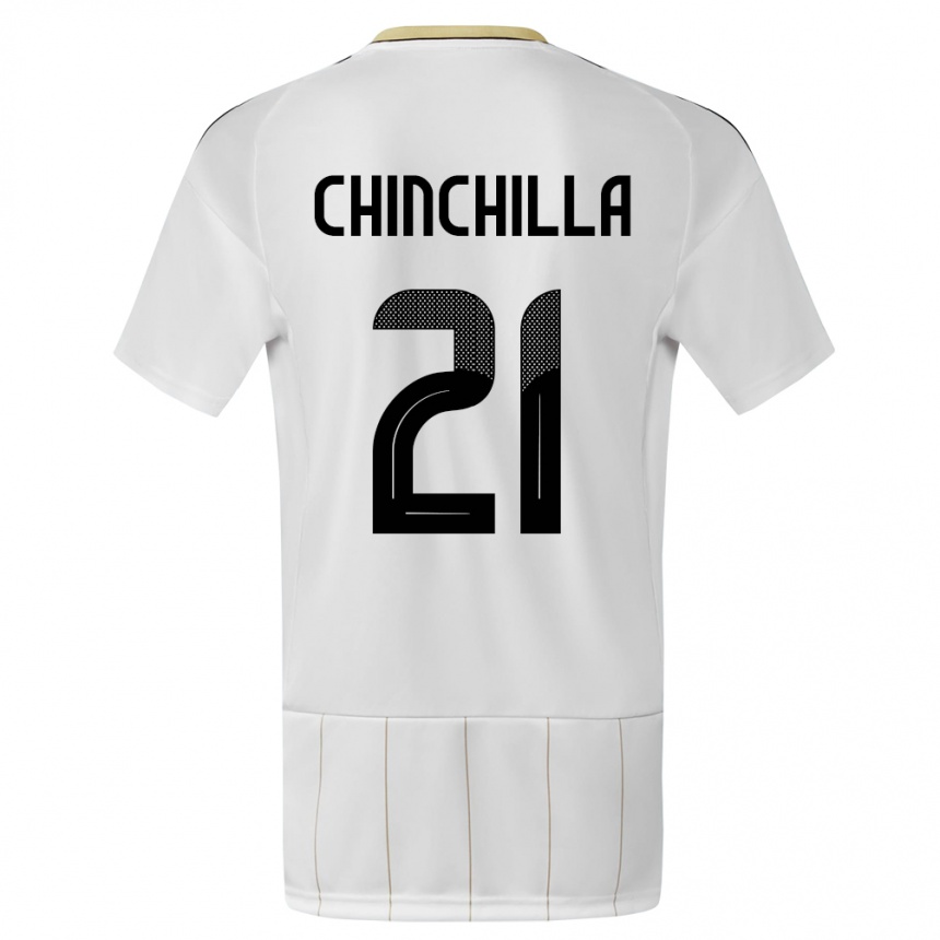 Kids Football Costa Rica Viviana Chinchilla #21 White Away Jersey 24-26 T-Shirt Za