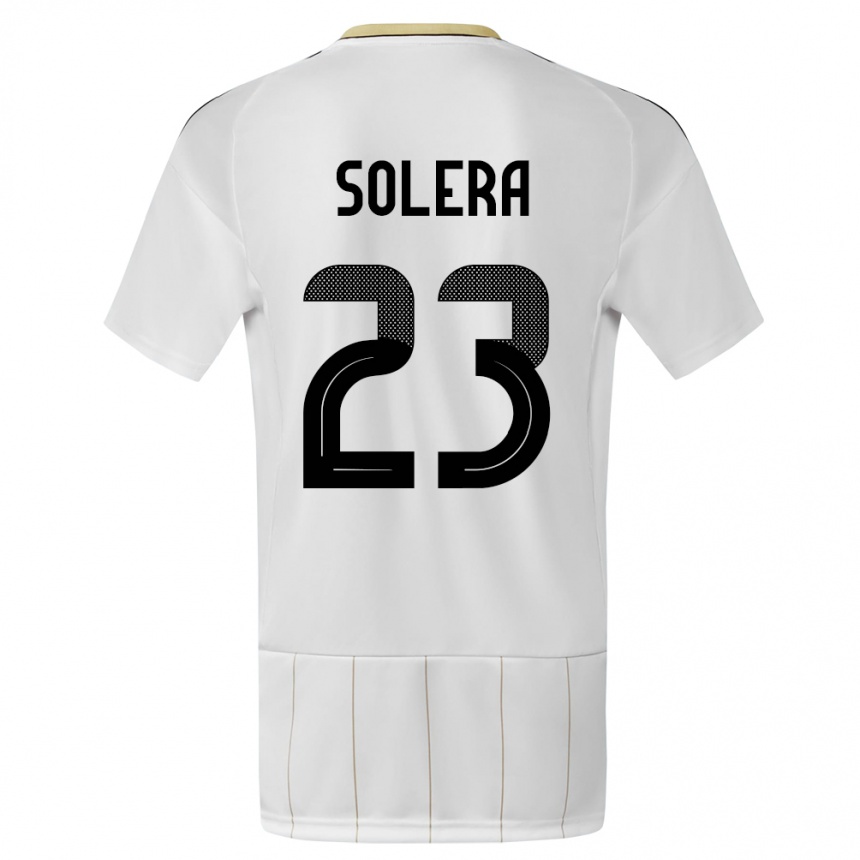 Kids Football Costa Rica Daniela Solera #23 White Away Jersey 24-26 T-Shirt Za