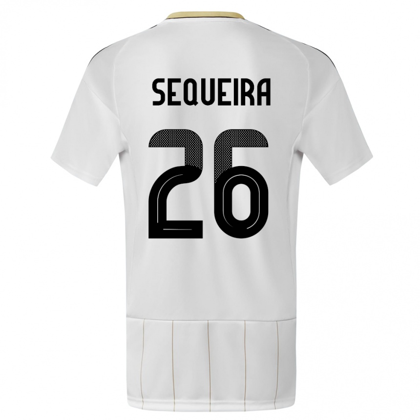 Kids Football Costa Rica Douglas Sequeira #26 White Away Jersey 24-26 T-Shirt Za