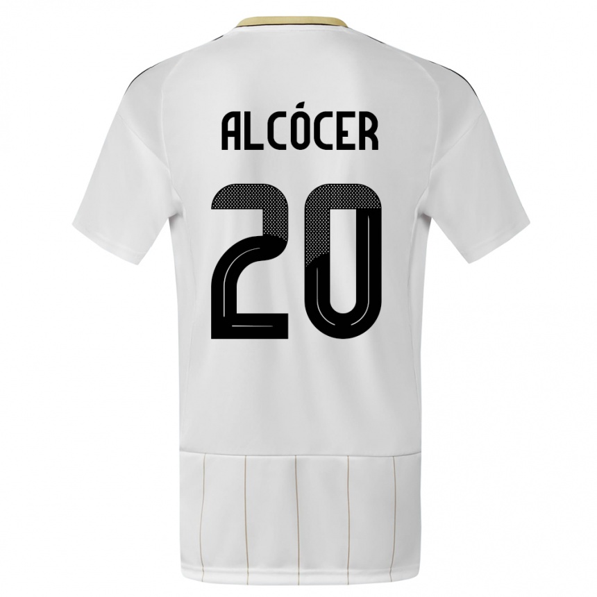 Kids Football Costa Rica Josimar Alcocer #20 White Away Jersey 24-26 T-Shirt Za