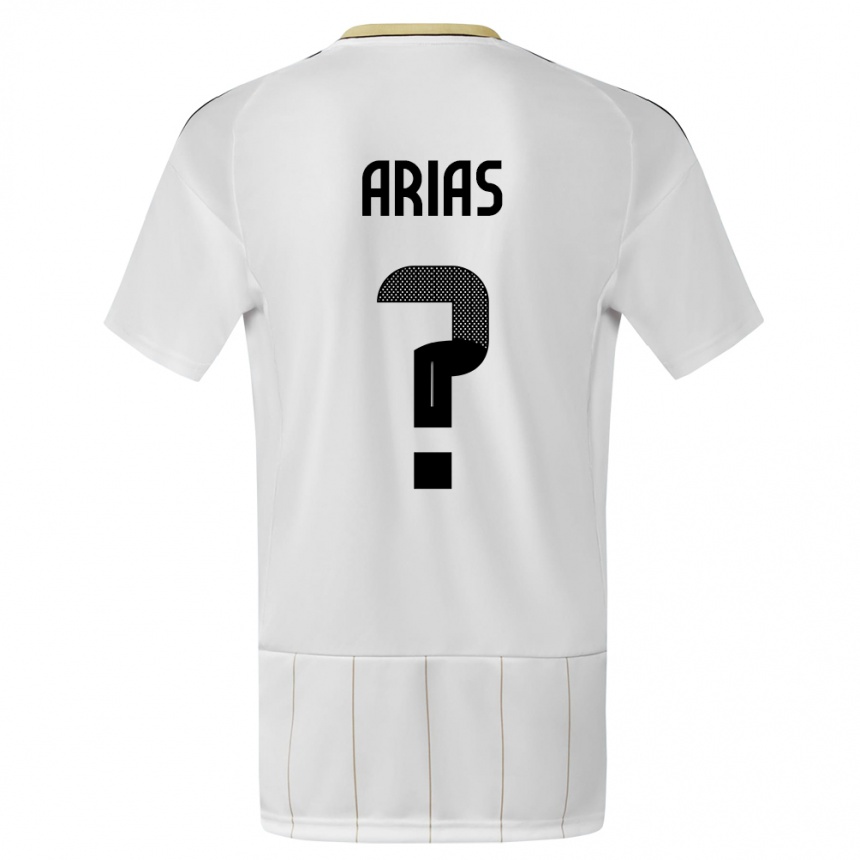 Kids Football Costa Rica Jose Arias #0 White Away Jersey 24-26 T-Shirt Za