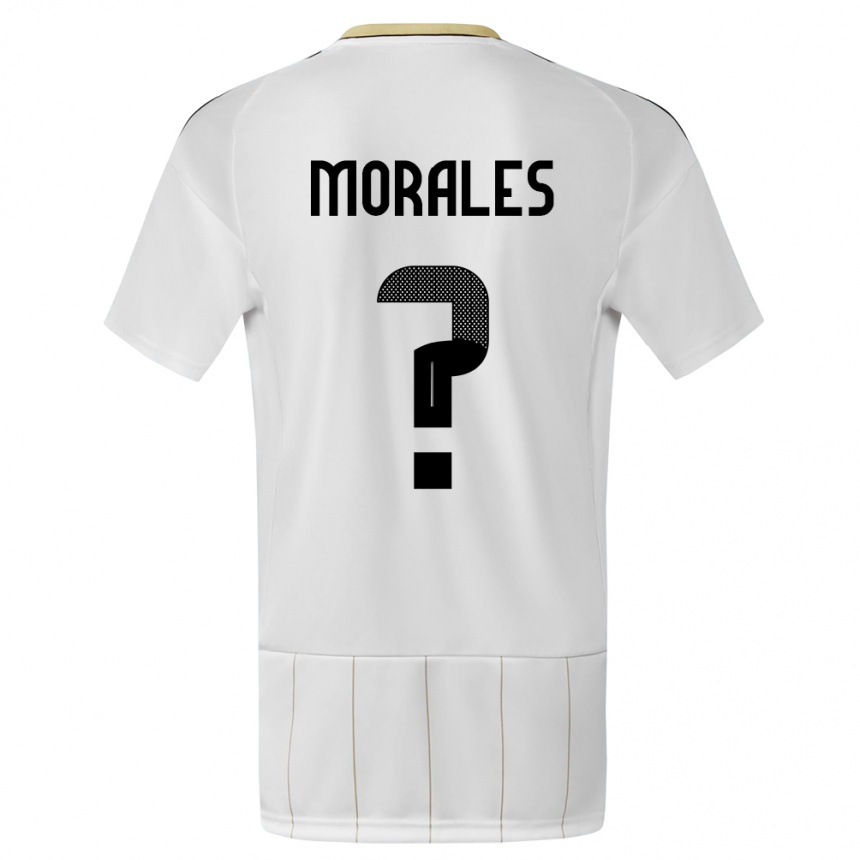 Kids Football Costa Rica Bryan Morales #0 White Away Jersey 24-26 T-Shirt Za