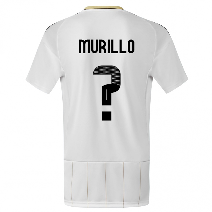 Kids Football Costa Rica Isaac Murillo #0 White Away Jersey 24-26 T-Shirt Za