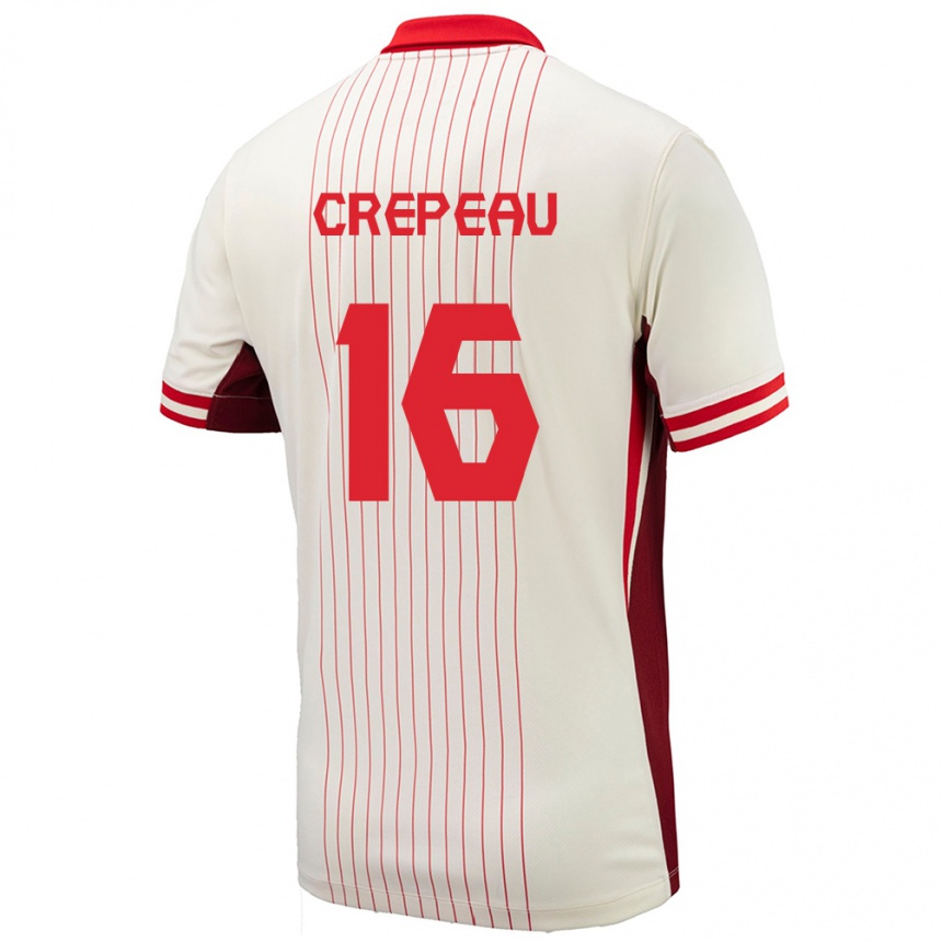 Kids Football Canada Maxime Crepeau #16 White Away Jersey 24-26 T-Shirt Za