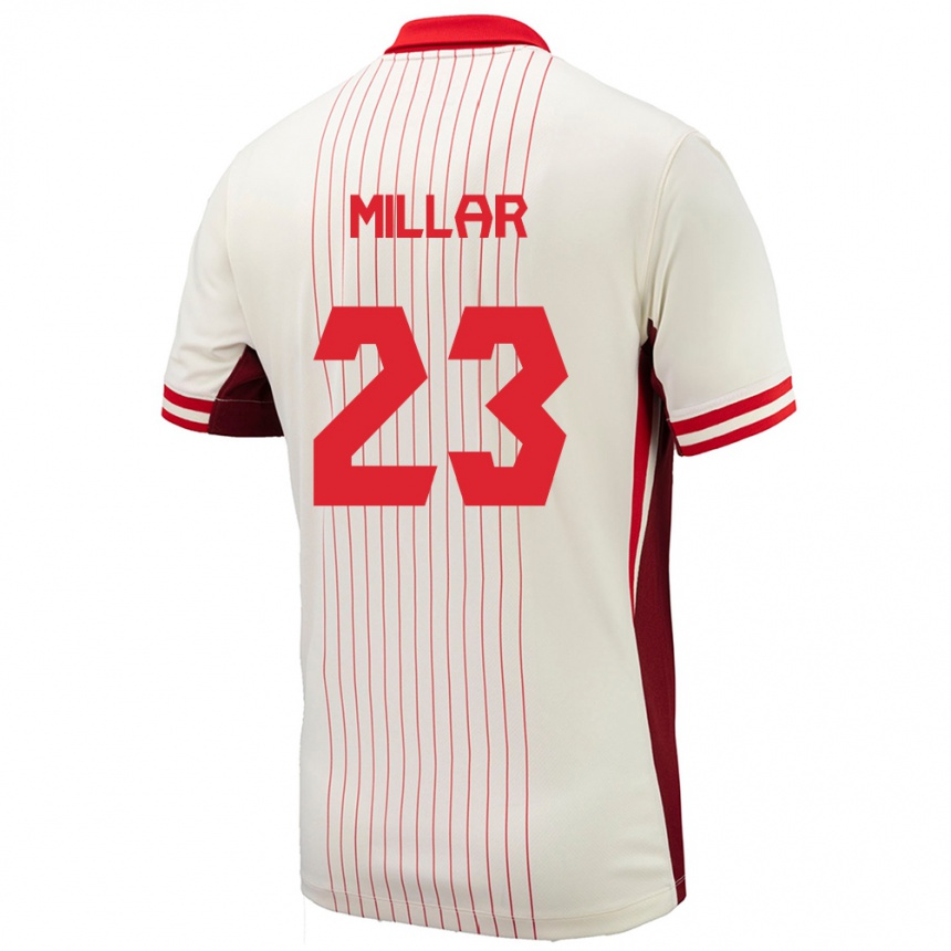 Kids Football Canada Liam Millar #23 White Away Jersey 24-26 T-Shirt Za