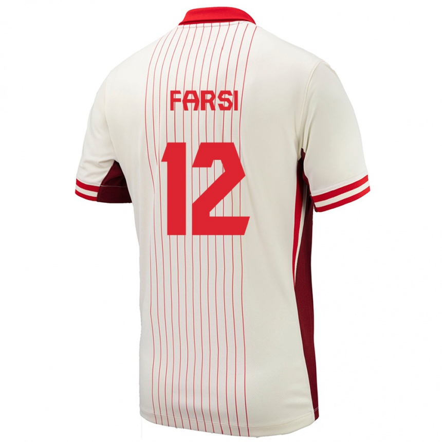 Kids Football Canada Mohamed Farsi #12 White Away Jersey 24-26 T-Shirt Za