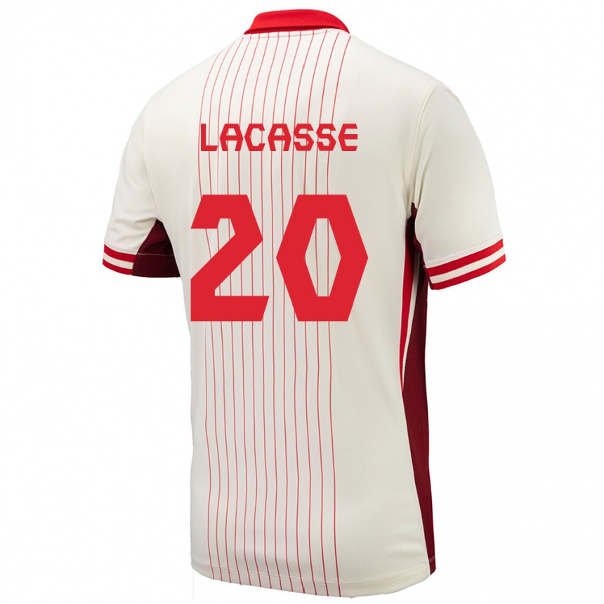 Kids Football Canada Cloe Lacasse #20 White Away Jersey 24-26 T-Shirt Za