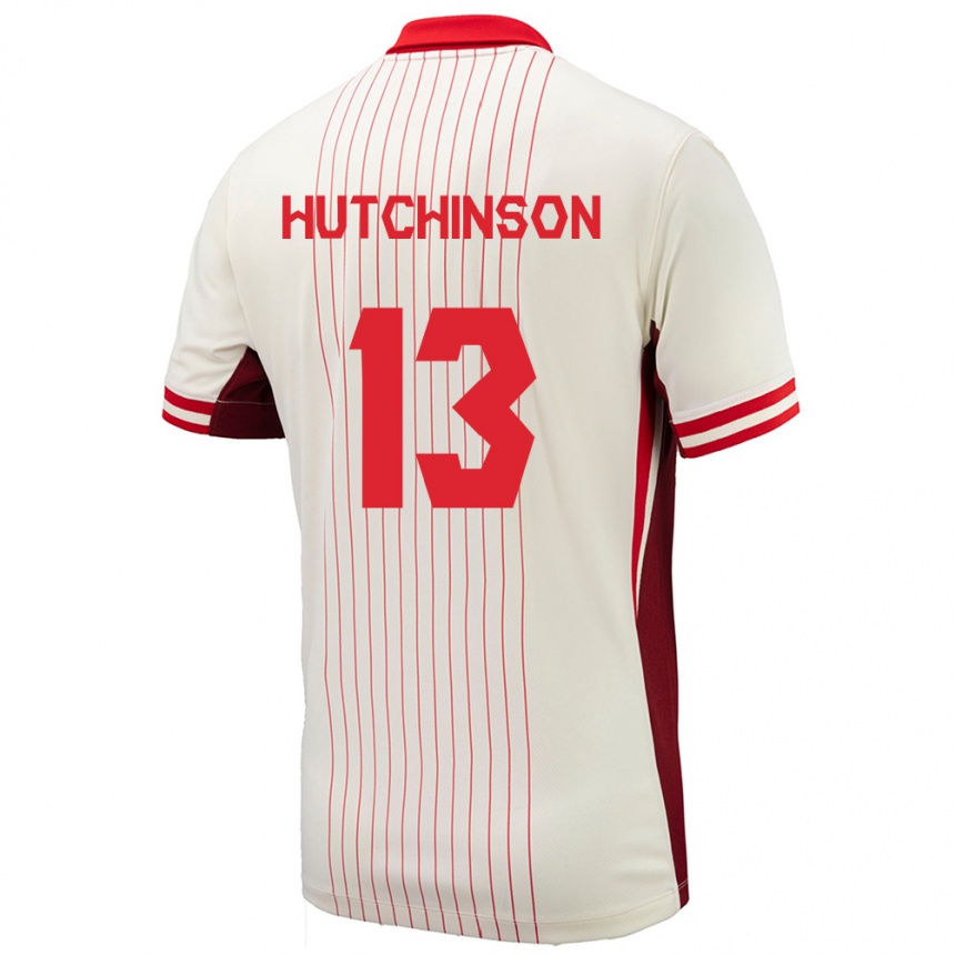 Kids Football Canada Atiba Hutchinson #13 White Away Jersey 24-26 T-Shirt Za