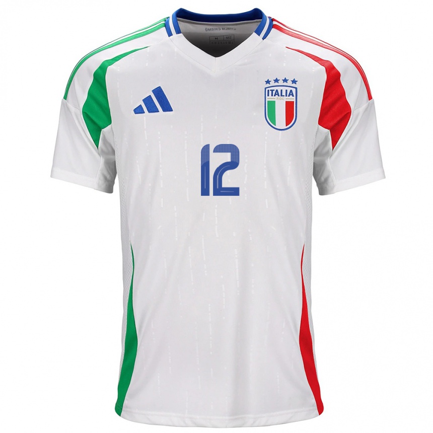 Kids Football Italy Rachele Baldi #12 White Away Jersey 24-26 T-Shirt Za