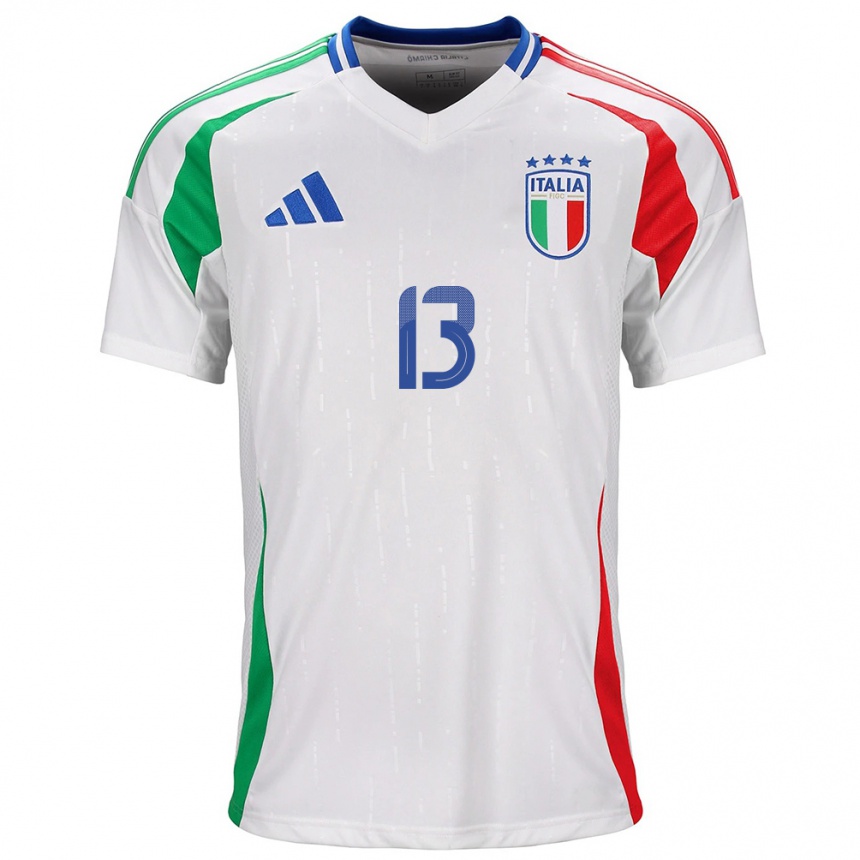 Kids Football Italy Matteo Darmian #13 White Away Jersey 24-26 T-Shirt Za