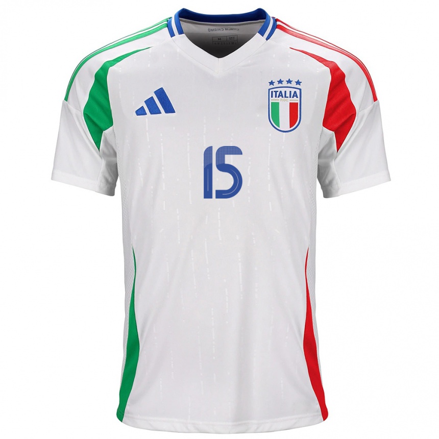 Kids Football Italy Annamaria Serturini #15 White Away Jersey 24-26 T-Shirt Za