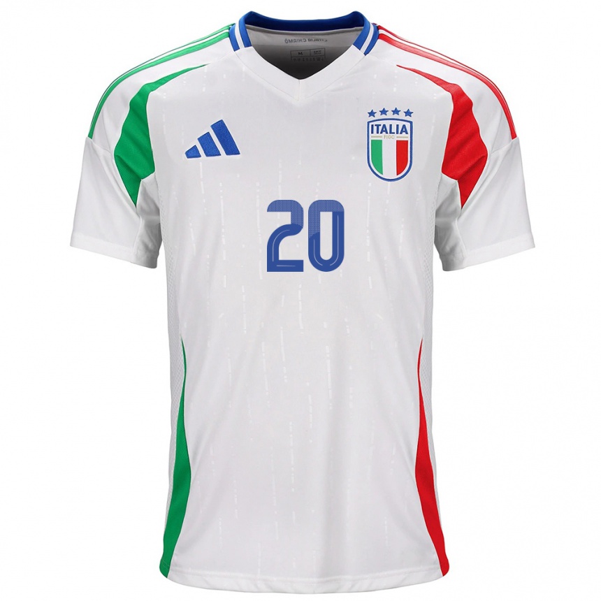 Kids Football Italy Giada Greggi #20 White Away Jersey 24-26 T-Shirt Za