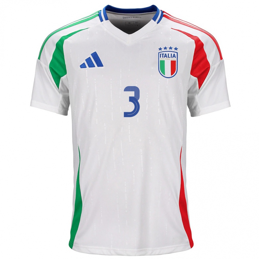 Kids Football Italy Sara Gama #3 White Away Jersey 24-26 T-Shirt Za