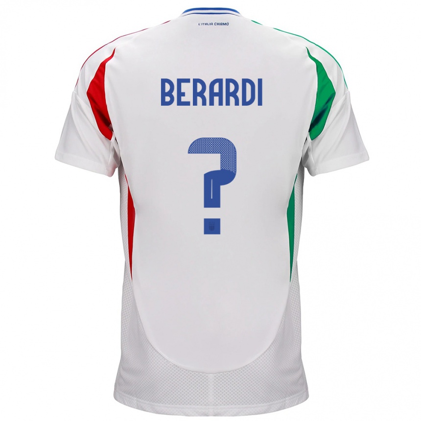 Kids Football Italy Domenico Berardi #0 White Away Jersey 24-26 T-Shirt Za