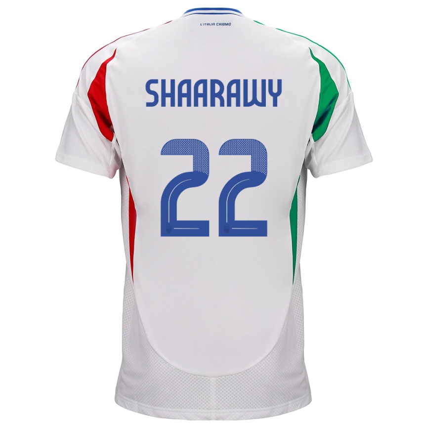 Kids Football Italy Stephan El Shaarawy #22 White Away Jersey 24-26 T-Shirt Za