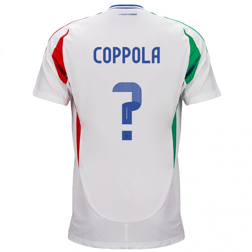 Kids Football Italy Diego Coppola #0 White Away Jersey 24-26 T-Shirt Za