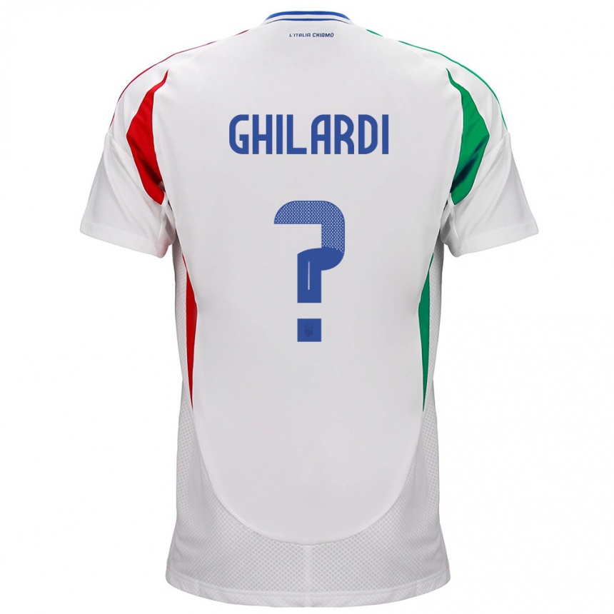 Kids Football Italy Daniele Ghilardi #0 White Away Jersey 24-26 T-Shirt Za