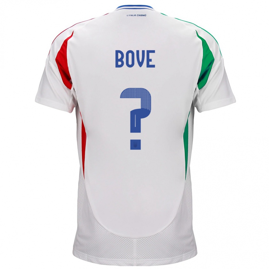 Kids Football Italy Edoardo Bove #0 White Away Jersey 24-26 T-Shirt Za